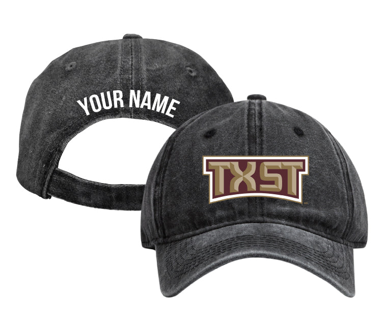 Texas State Bobcats Personalized College Dad Hat – Officially Licensed Baseball Cap Black