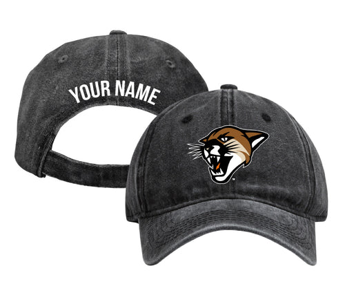 Vermont Catamounts Personalized College Dad Hat – Officially Licensed Baseball Cap Black