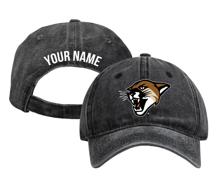 Vermont Catamounts Personalized College Dad Hat – Officially Licensed Baseball Cap Black