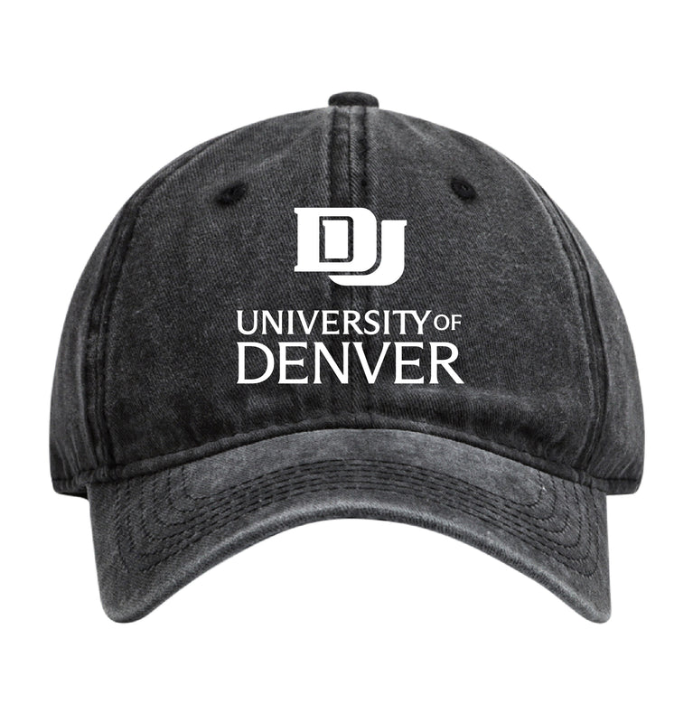 University of Denver Pioneers Officially Licensed Dad Hat - Unisex Baseball Cap Colorful Logo Black