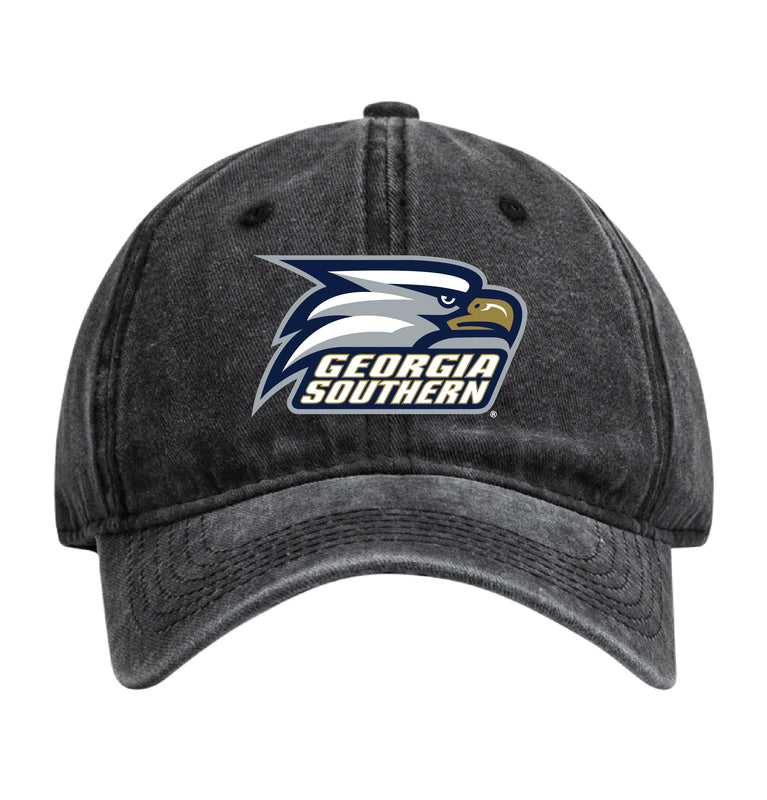 Georgia Southern Eagles Officially Licensed Dad Hat - Unisex Baseball Cap Colorful Logo Black