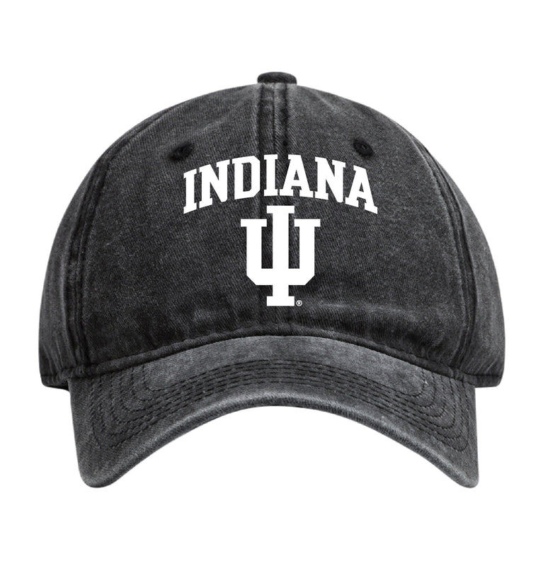 Indiana Hoosiers Officially Licensed Dad Hat - Unisex Baseball Cap Colorful Logo Black