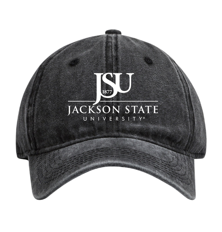 Jackson State University Officially Licensed Dad Hat - Unisex Baseball Cap Colorful Logo Black