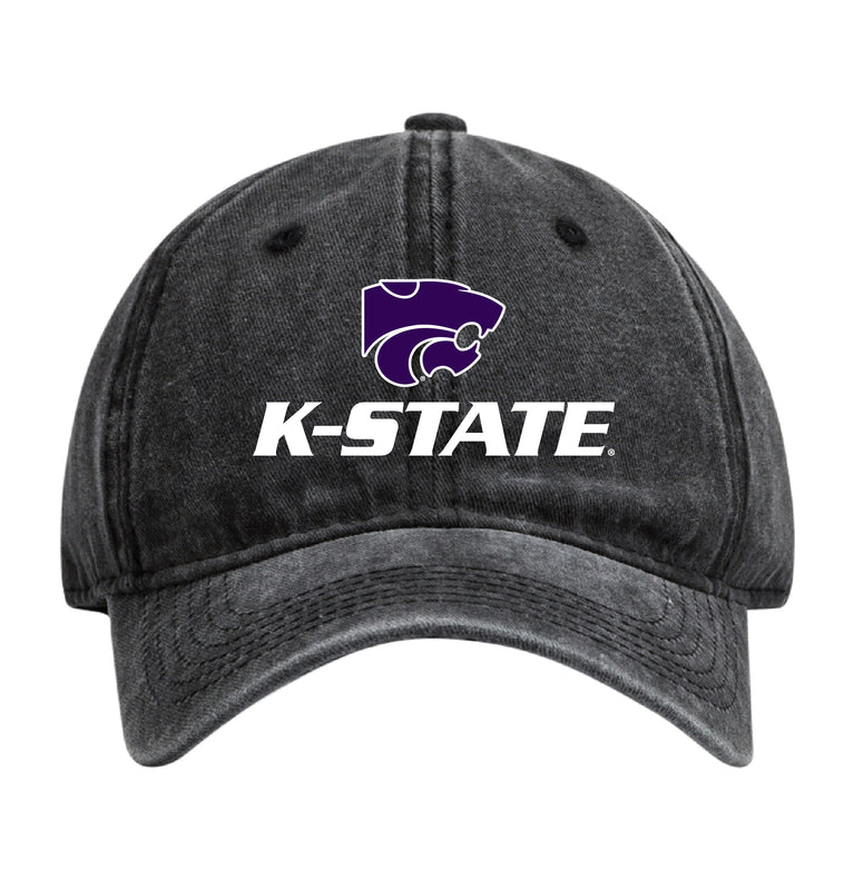 Kansas State Wildcats Officially Licensed Dad Hat - Unisex Baseball Cap Colorful Logo Black