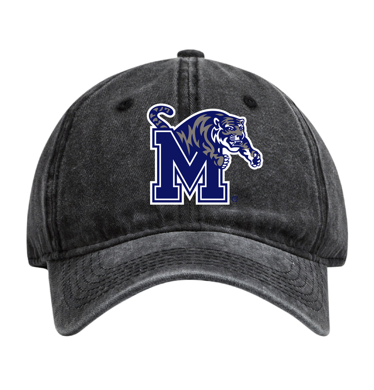 Memphis Tigers Officially Licensed Dad Hat - Unisex Baseball Cap Colorful Logo Black