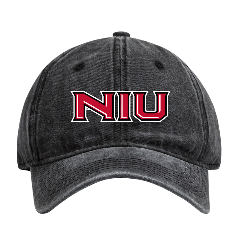 Northern Illinois Huskies Officially Licensed Dad Hat - Unisex Baseball Cap Colorful Logo Black
