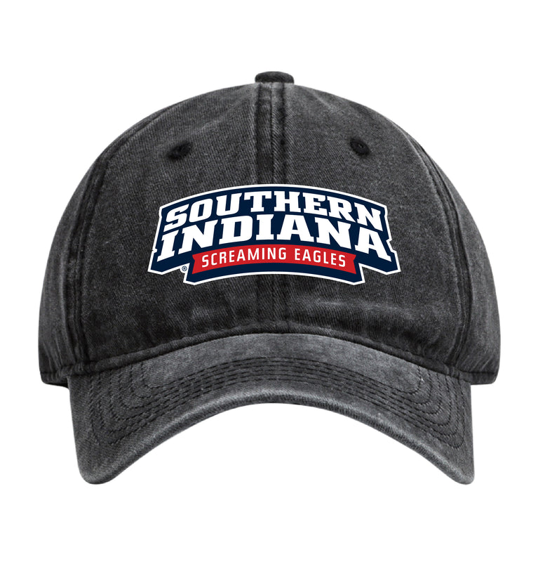University of Southern Indiana Officially Licensed Dad Hat - Unisex Baseball Cap Colorful Logo Black