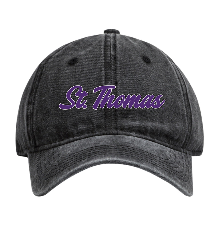 University of St. Thomas Officially Licensed Dad Hat - Unisex Baseball Cap Colorful Logo Black