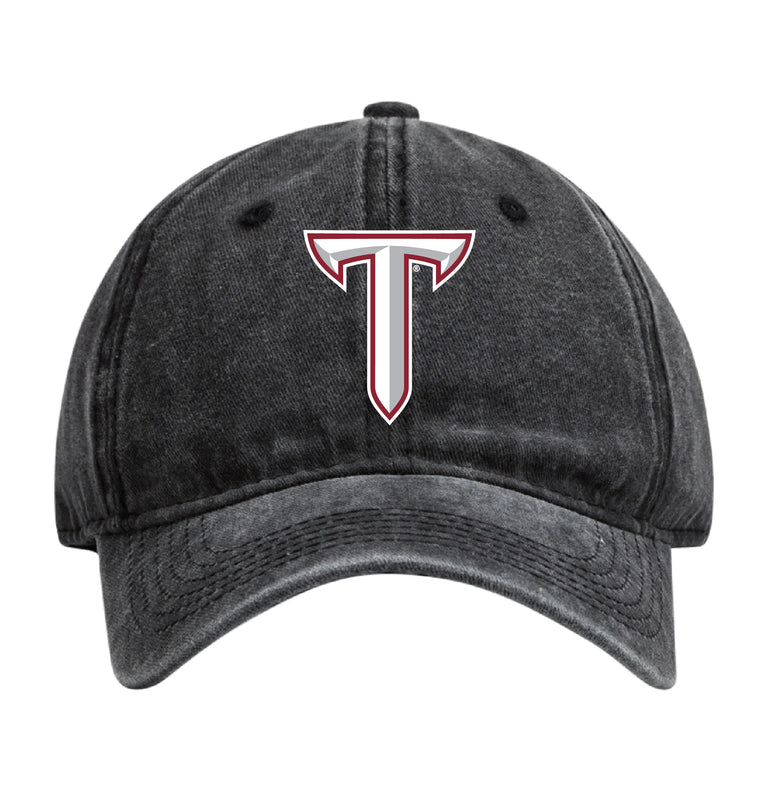 Troy University Officially Licensed Dad Hat - Unisex Baseball Cap Colorful Logo Black