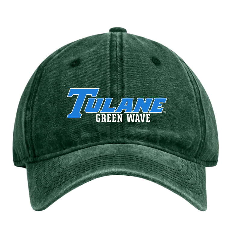 Tulane University Green Wave Officially Licensed Dad Hat - Unisex Baseball Cap Colorful Logo Green