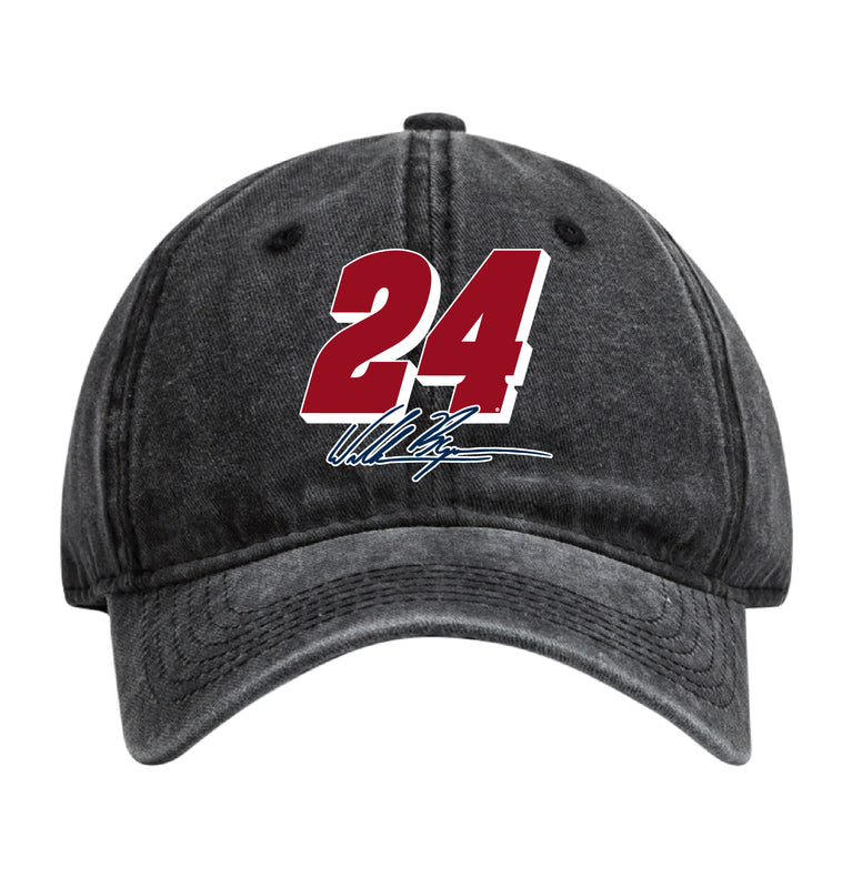 William Byron - Liberty Univesity #24 Nascar Officially Licensed Dad Hat - Unisex Baseball Cap Colorful Design 