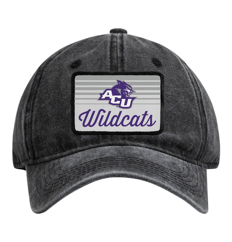 Abilene Christian University Officially Licensed Unisex Dad Hat with Rectangle or Round Cloth Patch Black|Rectangle