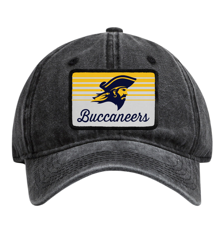 East Tennessee State University Officially Licensed Unisex Dad Hat with Rectangle or Round Cloth Patch Black|Rectangle