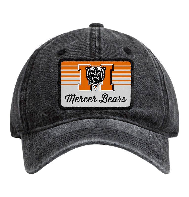 Mercer University Officially Licensed Unisex Dad Hat with Rectangle or Round Cloth Patch Black|Rectangle