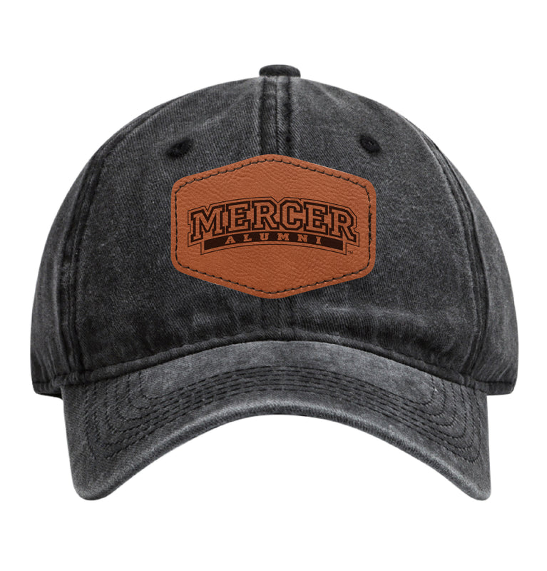 Mercer University Officially Licensed Alumni Dad Hat – Adjustable Cap with Engraved Hex Patch Black