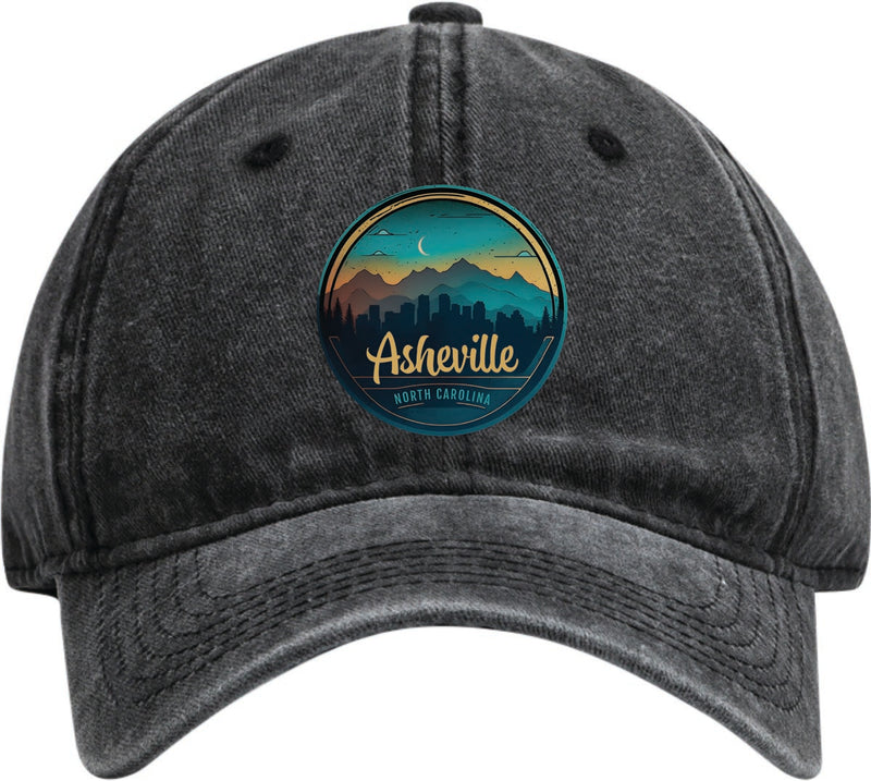 Asheville North Carolina Dad Hat – Unisex Soft Baseball Cap Black