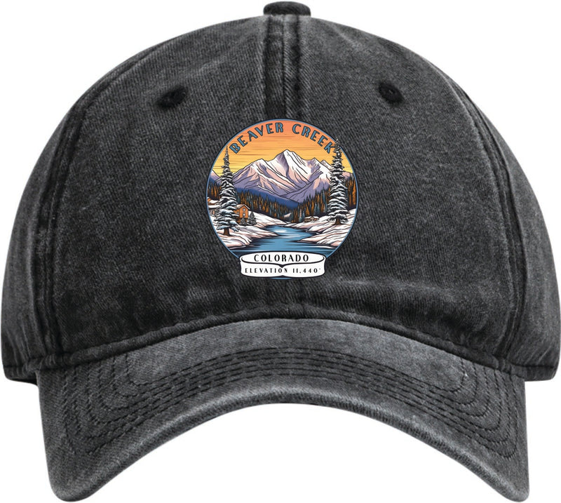 Beaver Creek Colorado Dad Hat – Unisex Soft Baseball Cap Black