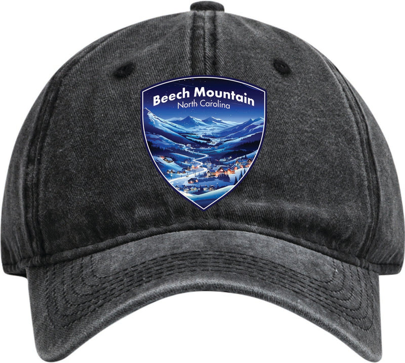 Beech Mountain North Carolina Dad Hat – Unisex Soft Baseball Cap Black