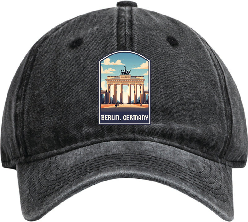 Berlin Germany Dad Hat – Unisex Soft Baseball Cap Black