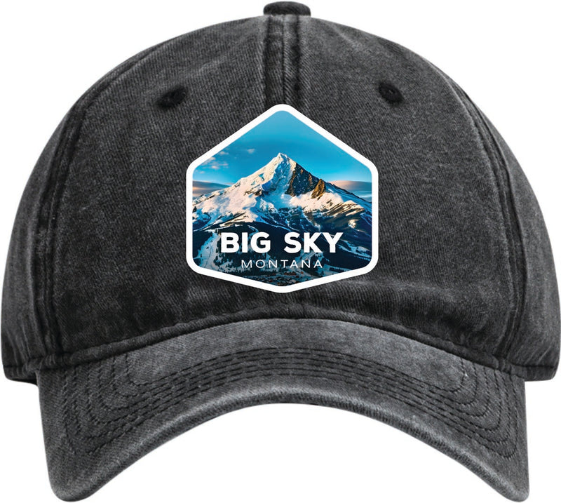 Big Sky Montana Dad Hat – Unisex Soft Baseball Cap Black