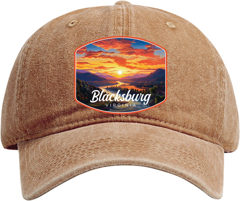 Blacksburg Virginia Dad Hat – Unisex Soft Baseball Cap Coffee
