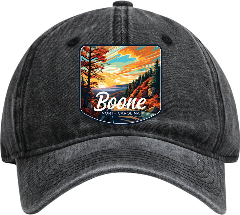Boone North Carolina Dad Hat – Unisex Soft Baseball Cap Black