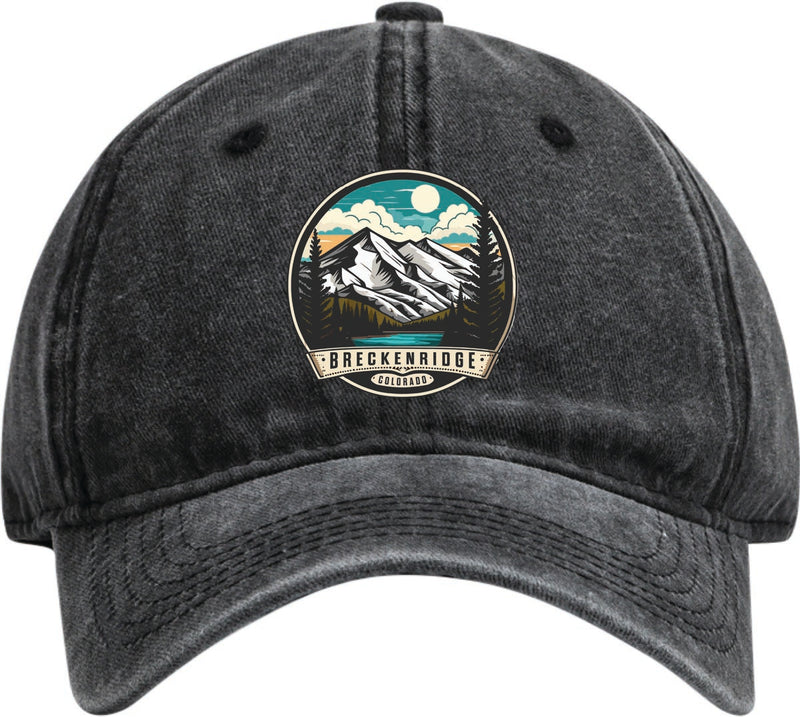 Breckenridge Colorado Dad Hat – Unisex Soft Baseball Cap Black