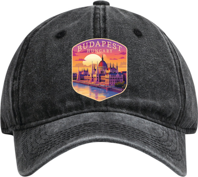 Budapest Hungary Dad Hat – Unisex Soft Baseball Cap Black