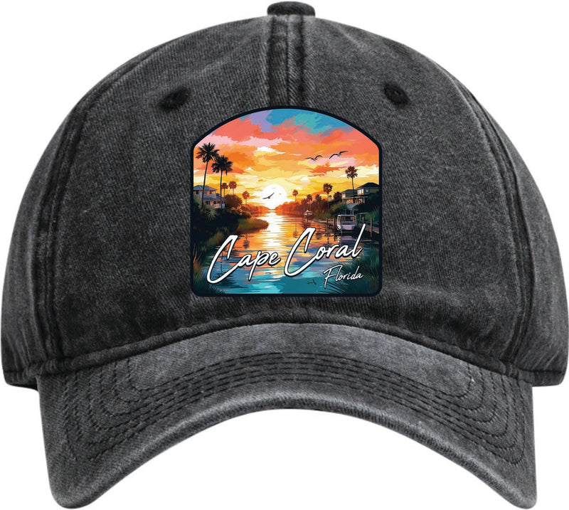 Cape Coral Florida Dad Hat – Unisex Soft Baseball Cap Black