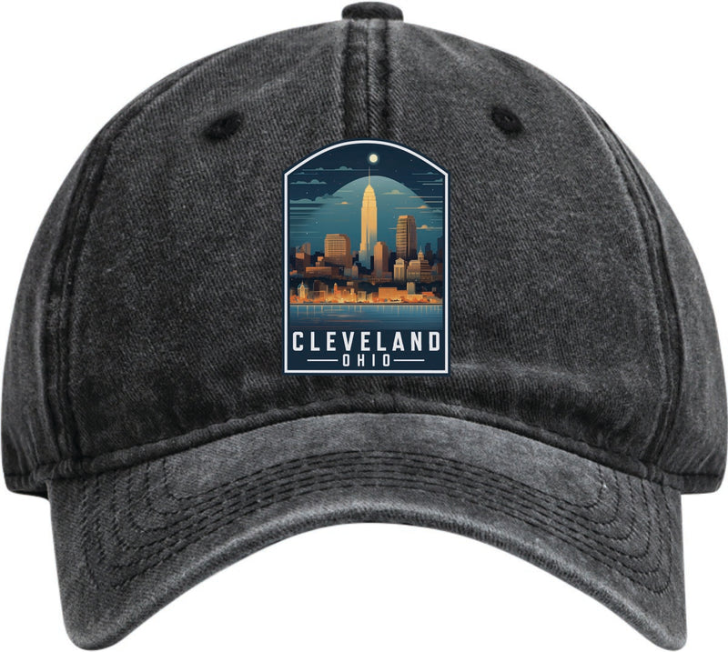 Cleveland Ohio Dad Hat – Unisex Soft Baseball Cap Black