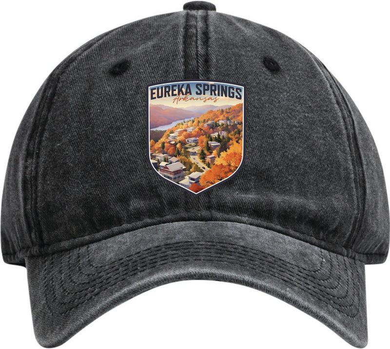Eureka Springs Arkansas Dad Hat – Unisex Soft Baseball Cap Black