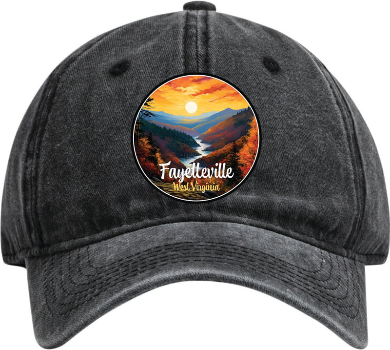 Fayetteville West Virginia Dad Hat – Unisex Soft Baseball Cap Black