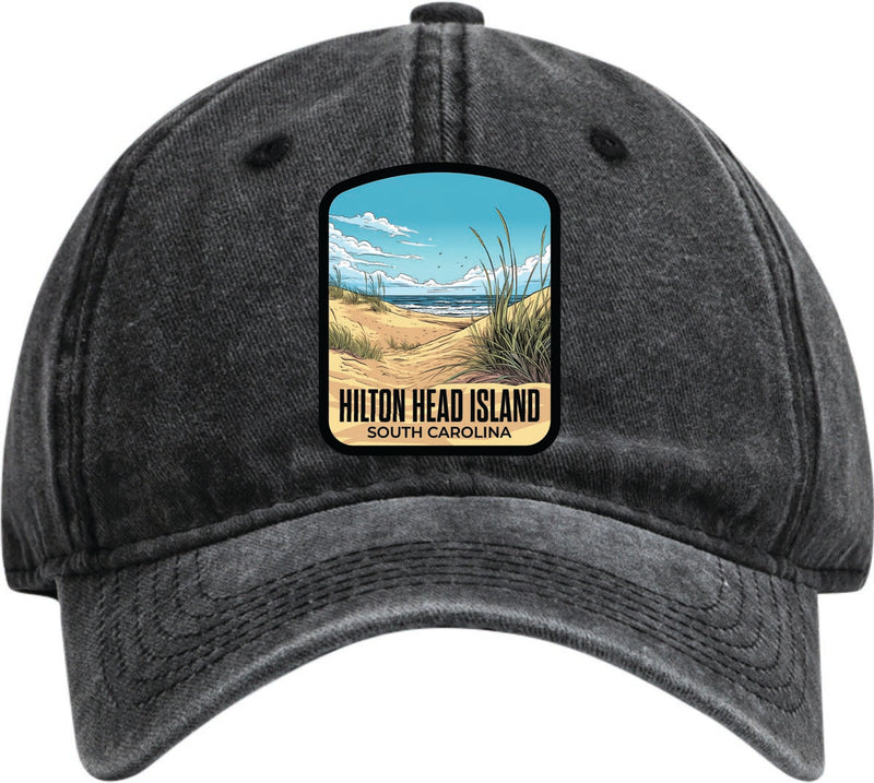 Hilton Head Island South Carolina Dad Hat – Unisex Soft Baseball Cap Black