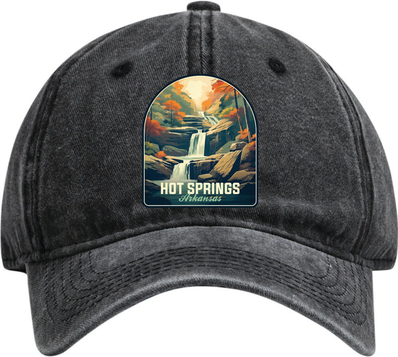 Hot Springs Arkansas Dad Hat – Unisex Soft Baseball Cap Black