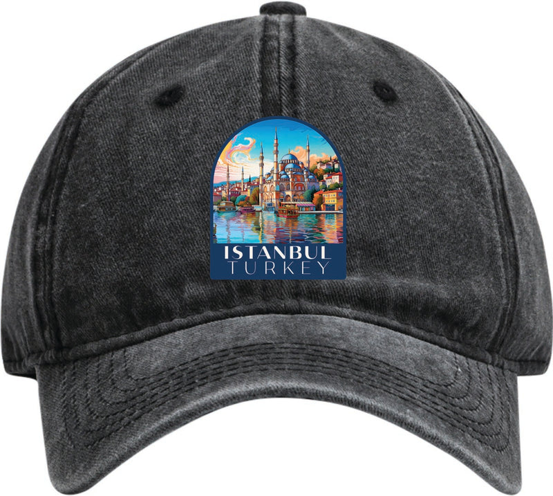 Istanbul Turkey Dad Hat – Unisex Soft Baseball Cap Black