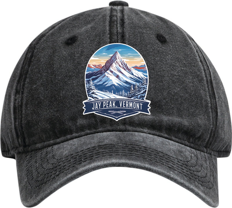 Jay Peak Vermont Dad Hat – Unisex Soft Baseball Cap Black