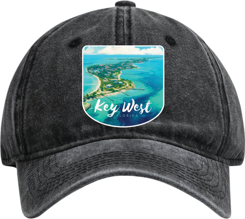 Key West Florida Dad Hat – Unisex Soft Baseball Cap Black
