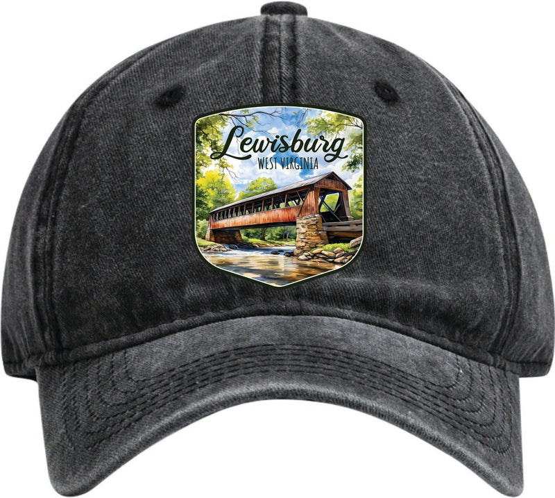 Lewisburg West Virginia Dad Hat – Unisex Soft Baseball Cap Black