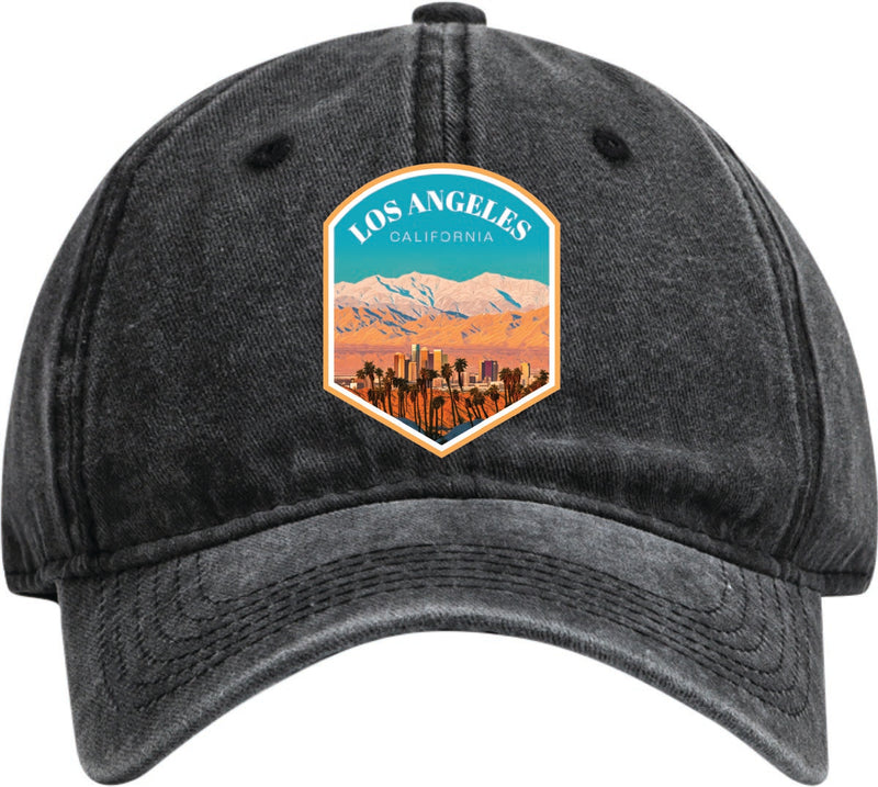 Los Angeles California Dad Hat – Unisex Soft Baseball Cap Black