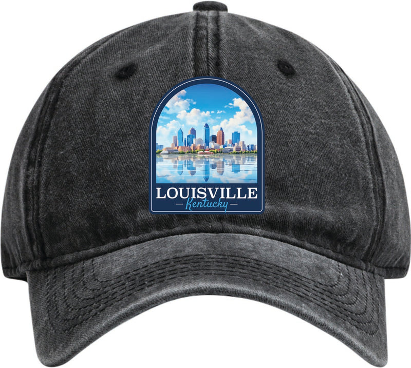 Louisville Kentucky Dad Hat – Unisex Soft Baseball Cap Black