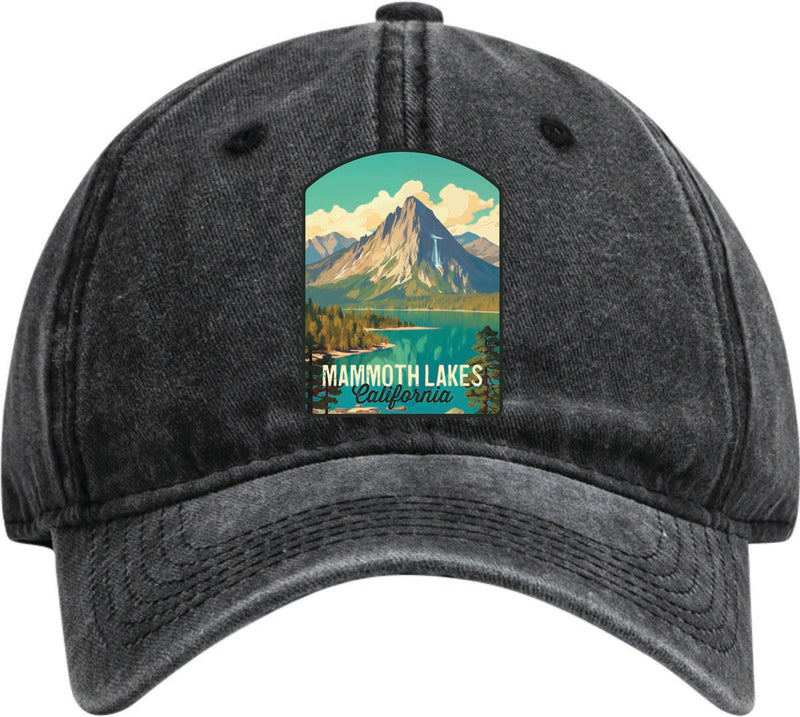Mammoth Lakes California Dad Hat – Unisex Soft Baseball Cap Black