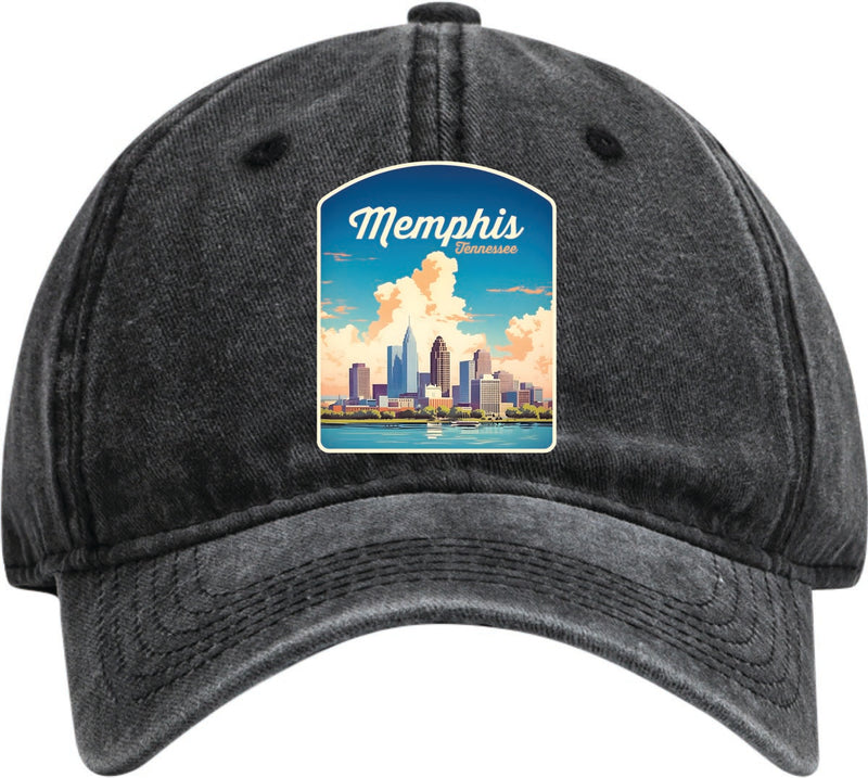 Memphis Tennessee Dad Hat – Unisex Soft Baseball Cap Black