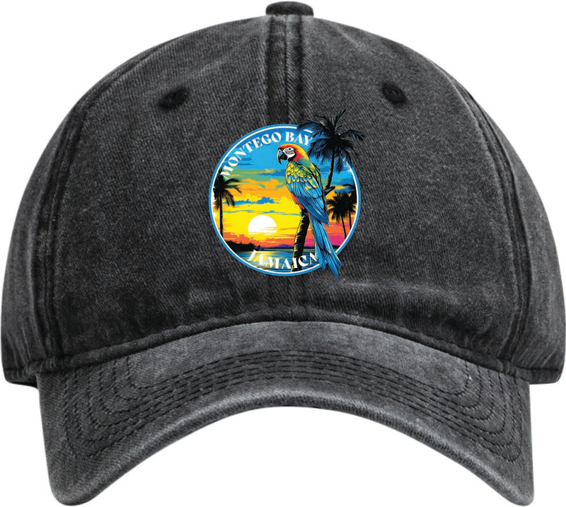 Montego Bay Jamaica Dad Hat – Unisex Soft Baseball Cap Black