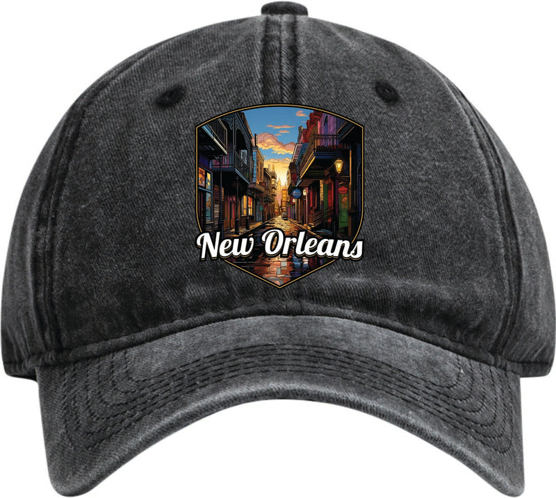 New Orleans Louisiana Dad Hat – Unisex Soft Baseball Cap Black