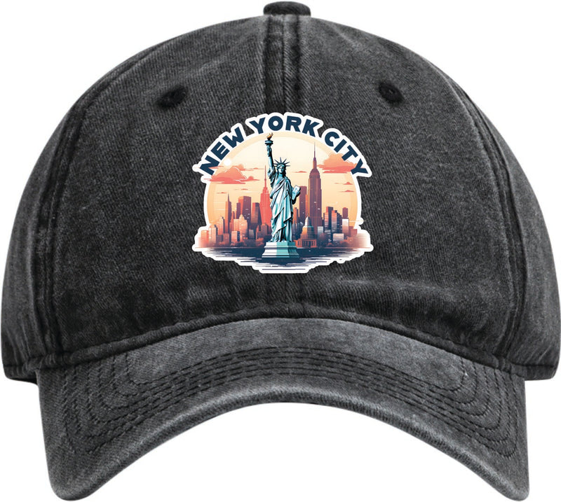 New York City, New York Dad Hat – Unisex Soft Baseball Cap Black