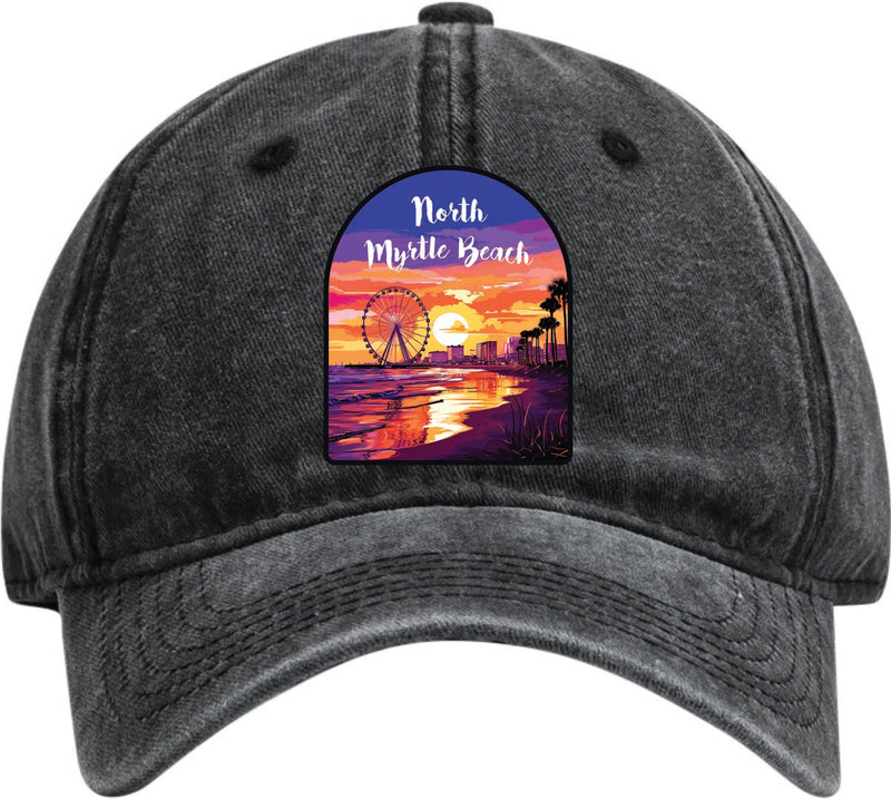North Myrtle Beach South Carolina Dad Hat – Unisex Soft Baseball Cap Black
