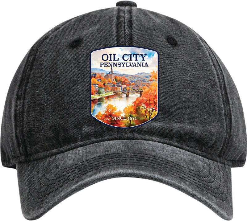 Oil City Pennsylvania Dad Hat – Unisex Soft Baseball Cap Black
