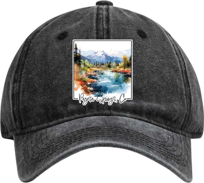 Pagosa Springs Colorado Dad Hat – Unisex Soft Baseball Cap Black