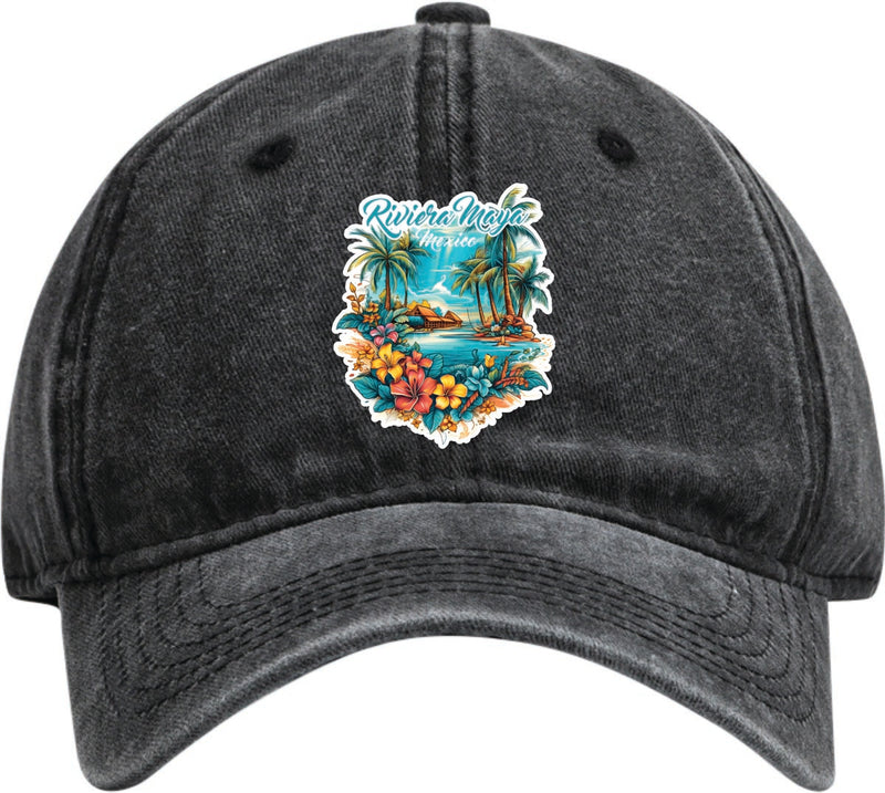 Riviera Maya Mexico Dad Hat – Unisex Soft Baseball Cap Black