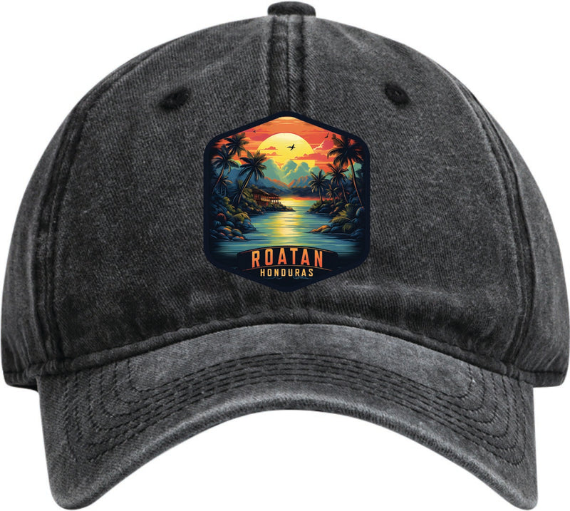 Roatan Honduras Dad Hat – Unisex Soft Baseball Cap Black